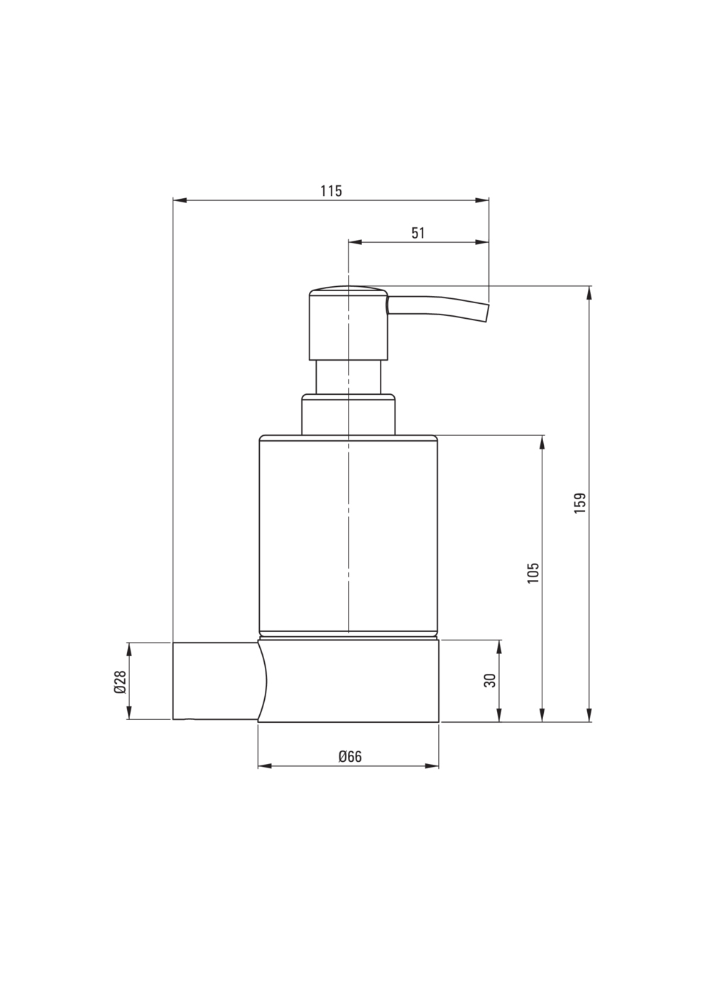 Round króm fali szappan adagoló