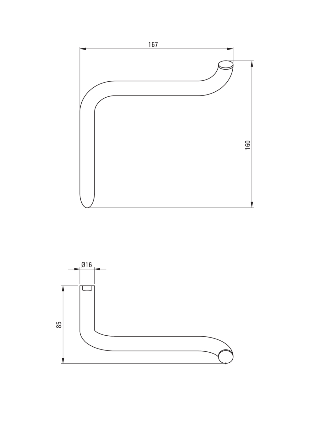 Silia gold fali wc papir tartó