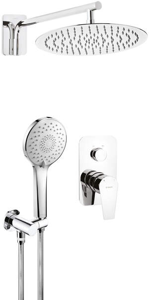 Agava króm falon belüli zuhanyszett